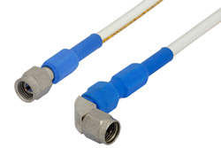 PE35418 - SMA Male to SMA Male Right Angle Precision Cable Using 150 Series Coax, RoHS