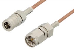 PE3548LF - SMA Male to SMB Plug Cable Using RG178 Coax, RoHS