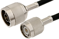 PE35785 - N Male to TNC Male Cable Using PE-C195 Coax