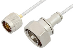 PE35965LF - N Male to 7/16 DIN Male Cable Using PE-SR402FL Coax