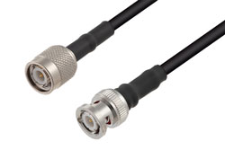 PE36068 - TNC Male to BNC Male Cable Using PE-C200 Coax