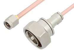PE36171 - SMA Male to 7/16 DIN Male Cable Using RG402 Coax