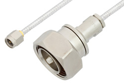 PE36173 - SMA Male to 7/16 DIN Male Cable Using PE-SR402FL Coax