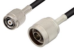 PE36362 - N Male to Reverse Polarity TNC Male Cable Using PE-C195 Coax