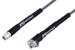 PE367 - SMA Male to SMA Male Right Angle Test Cable Using PE-P160 Coax, RoHS