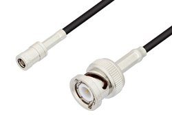 PE37536 - SMB Plug to BNC Male Cable Using PE-B100 Coax