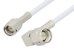 PE3779 - SMA Male to SMA Male Right Angle Cable Using RG188-DS Coax