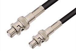 PE3895LF - SHV Plug to SHV Plug Cable Using 75 Ohm RG59 Coax , LF Solder