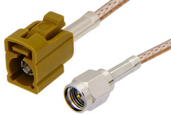 PE39348K - SMA Male to Curry FAKRA Jack Cable Using RG316 Coax