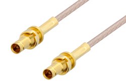 PE3C0441 - 1.0/2.3 Jack Bulkhead to 1.0/2.3 Jack Bulkhead Cable Using RG316 Coax, RoHS