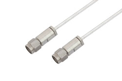 PE3C1911LF - 3.5mm Male to 3.5mm Male Cable Using PE-SR405FL Coax, LF Solder