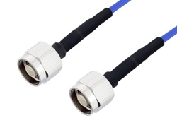  N Male to N Male LSZH Jacketed Cable 100 CM Length Using SR402FLJ Low PIM Coax, RoHS