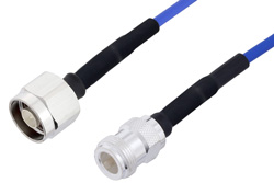  N Male to N Female LSZH Jacketed Cable 100 CM Length Using SR402FLJ Low PIM Coax, RoHS