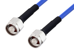  N Male to N Male LSZH Jacketed Cable 100 CM Length Using SR401FLJ Low PIM Coax, RoHS