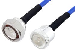 PE3C2015 - 7/16 DIN Male to 7/16 DIN Female LSZH Jacketed Low PIM Cable Using SR401FLJ Low PIM Coax with HeatShrink, RoHS