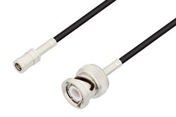 PE3C3318 - SMB Plug to BNC Male Cable Using RG174 Coax