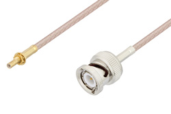 PE3C3440 - SSMB Jack Bulkhead to BNC Male Cable Using RG316 Coax