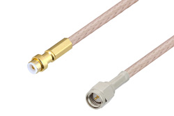 PE3C3854 - Snap-On MMBX Plug to SMA Male Cable Using RG316-DS Coax