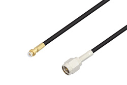 PE3C4036 - Snap-On MMBX Plug to SMA Male Cable Using RG174 Coax