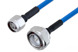 PE3C4132 - Plenum N Male to 7/16 DIN Male Low PIM Cable Using SPP-250-LLPL Coax , LF Solder