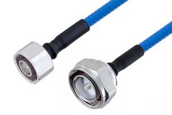 PE3C4134 - Plenum 4.1/9.5 Mini DIN Male to 7/16 DIN Male Low PIM Cable Using SPP-250-LLPL Coax , LF Solder