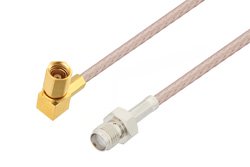 PE3C4410 - SMA Female to SSMC Plug Right Angle Cable Using RG316 Coax