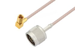 PE3C4416 - N Male to SSMC Plug Right Angle Cable Using RG316 Coax