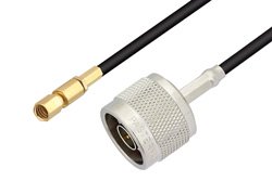 PE3C4432 - N Male to SSMC Plug Low Loss Cable Using LMR-100 Coax