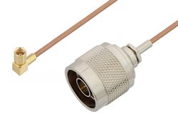 PE3C4467 - N Male to SSMC Plug Right Angle Cable Using RG178 Coax