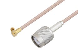 PE3C4480 - SSMC Plug Right Angle to TNC Male Cable Using RG316-DS Coax