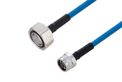 PE3C6192 - Plenum 7/16 DIN Male to N Male Low PIM Cable Using SPP-250-LLPL Coax Using Times Microwave Parts