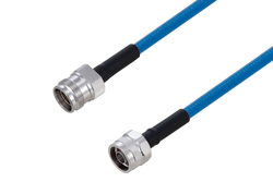 PE3C6240 - Plenum 4.3-10 Female to N Male Low PIM Cable Using SPP-250-LLPL Coax Using Times Microwave Parts
