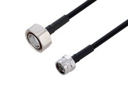 PE3C6342 - Outdoor Rated 7/16 DIN Male to N Male Low PIM Cable Using SPO-250 Coax Using Times Microwave Parts