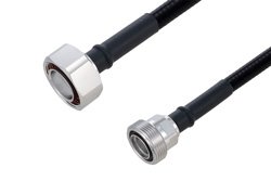 PE3C6503 - Outdoor Rated 7/16 DIN Male to 7/16 DIN Female Low PIM Cable Using SPO-375 Coax Using Times Microwave Parts