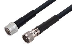 PE3C9301-100CM - N Male to UHF Male Low Loss Cable Using LMR-400-DB Coax in 100CM
