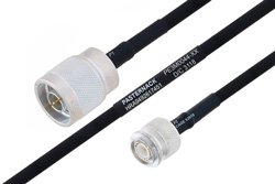 PE3M0044 - MIL-DTL-17 N Male to TNC Male Cable Using M17/84-RG223 Coax