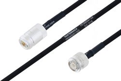 PE3M0047 - MIL-DTL-17 N Female to TNC Male Cable Using M17/84-RG223 Coax