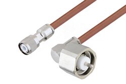 PE3W00314 - LC Male Right Angle to HN Male Cable Using RG393 Coax