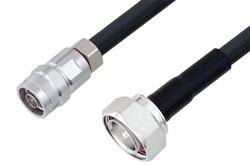PE3W03803 - N Male to 7/16 DIN Male Low Loss Cable Using LMR-400 Coax