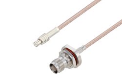 PE3W05645 - MCX Plug to TNC Female Bulkhead Cable Using RG316 Coax