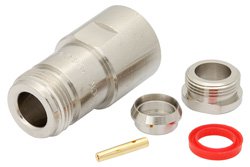 PE4061 - N Female Connector Clamp/Solder Attachment for RG213, RG214, RG8, RG9, RG11, RG225, RG393, RG144, RG216, RG215