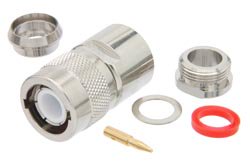 PE4243 - C Male Connector Clamp/Solder Attachment for RG213, RG214, RG8, RG9, RG11, RG225, RG393, RG144, RG216, RG215