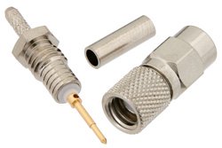 PE44352 - 10-32 Male Connector Crimp/Solder Attachment for RG178, RG196