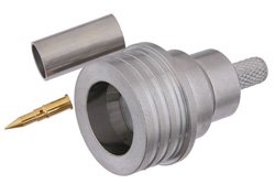 PE44595 - QN Male Connector Crimp/Solder Attachment For RG55, RG142, RG223, RG400