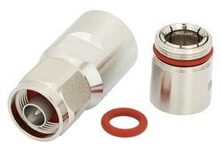 PE44735 - N Male Low PIM Connector Clamp/Non-Solder Contact Attachment for PE-1/2FAC, 1/2 inch Flexible, 1/2 inch Annular, IP67 Rated