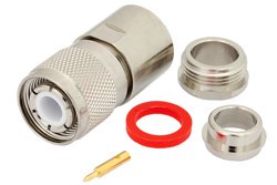 PE4475 - HN Male Connector Clamp/Solder Attachment for RG14, RG217