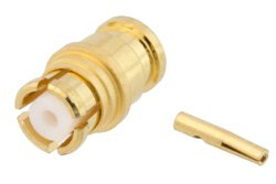 PE45285 - SMP Female Push-On Connector Solder Attachment for RG405, PE-SR405AL, PE-SR405FL, PE-SR405FLJ, Up To 8 GHz