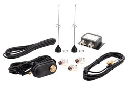 Dual Band Duplexed Antenna Kit with GPS 108-174 380-870 MHz NMO Mount/N Type Connectors