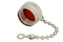 PE6016 - N Male Non-Shorting Dust Cap with 2.9 Inch Chain