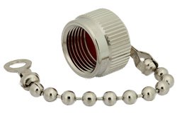 PE6023 - TNC Male Non-Shorting Dust Cap With 2.9 Inch Chain